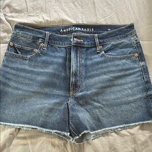 American Eagle Outfitters Blue Jean Shorts Classic Distressed Style